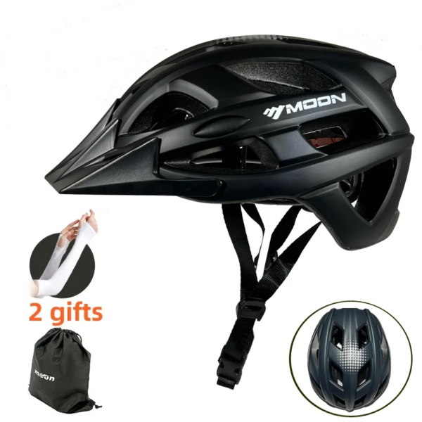 MOON-casco para bicicleta de montaña, ultraligero, para exteriores, en molde, para bicicleta de montaña o de carretera