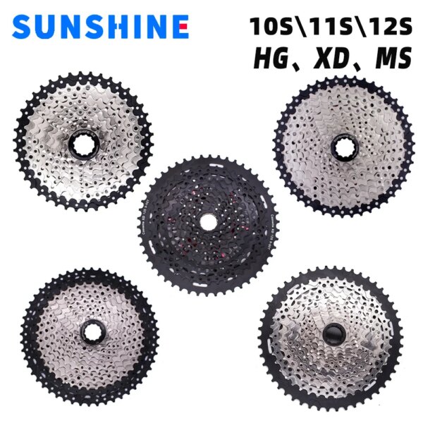 Cassette MTB 9 10 11 12 velocidades 40T 42T 46T 50T 52T piñón de velocidade para bicicleta nueva SUNSHINE BIKE