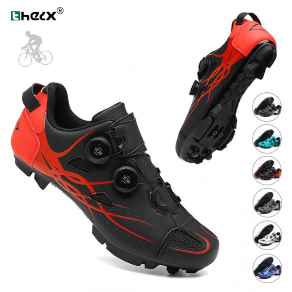 Zapatos de ciclismo MTB para hombre, zapatillas para bicicleta de montaña con autosujeción, zapatos de bicicleta para sendero al aire libre, tacos SPD para mujer, calzado de ciclismo de velocidad