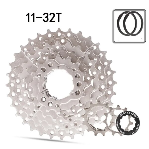 MTB bicicleta de montaña buje trasero 7 velocidades Cassette 7S volantes piñón bicicleta 12-28T Cassette bicicleta rueda libre casetes