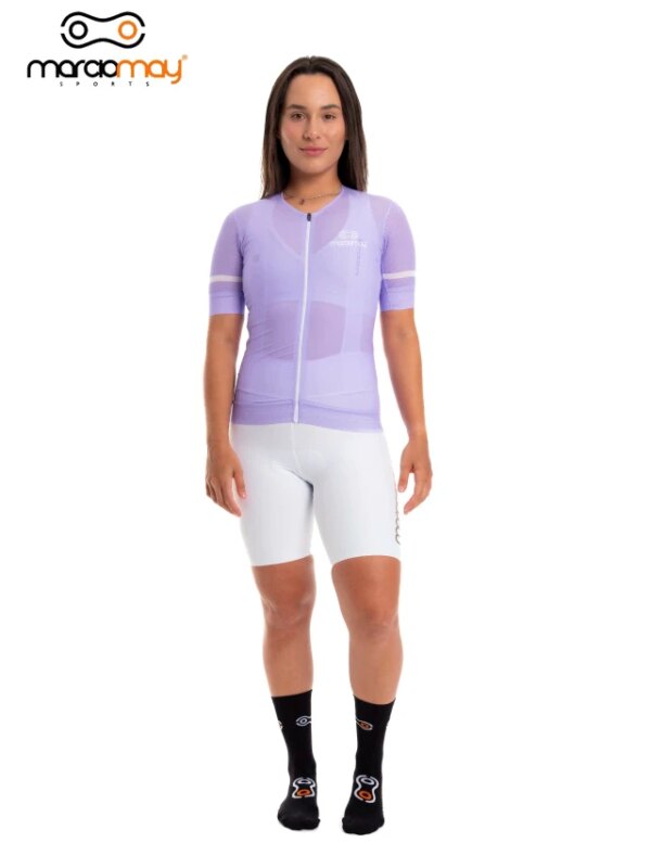 Marciomay Conjunto de Ciclismo para mujer, Jersey de manga corta de verano, Ropa de Ciclismo de secado rápido para bicicleta de montaña, Ropa de Ciclismo