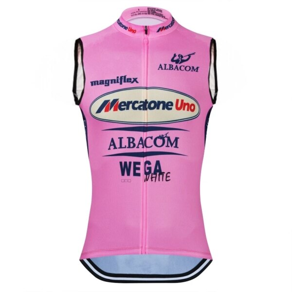 Marco Pantani Ciclismo Windvest bicicleta viento chaleco equipo Mercatone Uno verano viento chaleco Duick-Dry Cloth Ropa Ciclismo