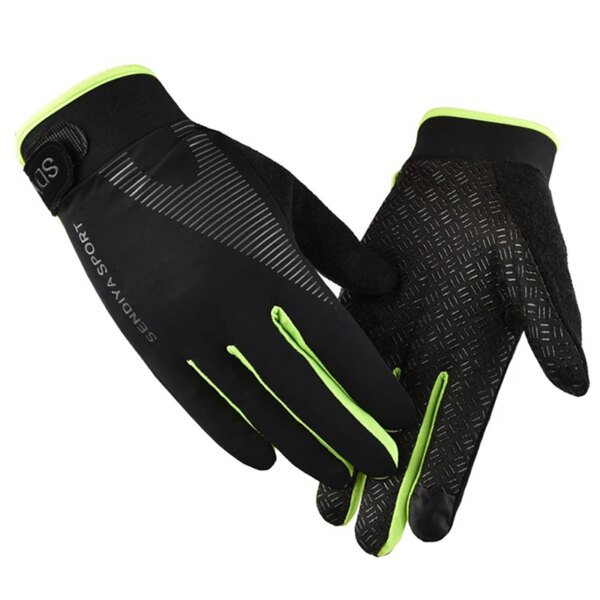 Guantes de ciclismo para hombre, Guantes de dedo completo con pantalla táctil para motocicleta, bicicleta de montaña, Guantes de entrenamiento de gimnasia, Guantes de mano para pesca al aire libre