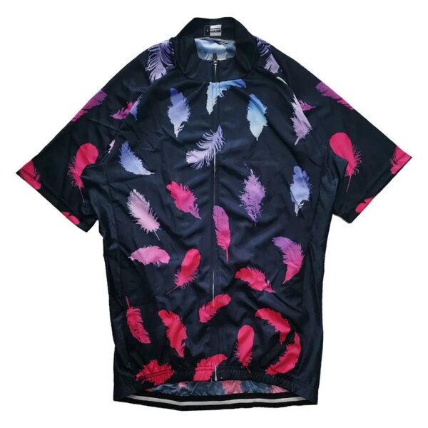 Camisa de bicicleta de estilo pluma para hombre, ropa de manga corta, Jersey de Ciclismo de Carretera, chaqueta, ropa de bicicleta, motocicleta Mx, Top de verano para descenso