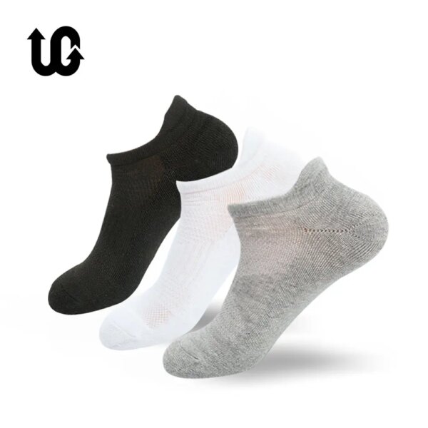 Calcetines de algodón peinado Coolmax para hombre y mujer, calcetines deportivos transpirables para ciclismo, baloncesto, correr, Fitness, tenis y bádminton al aire libre