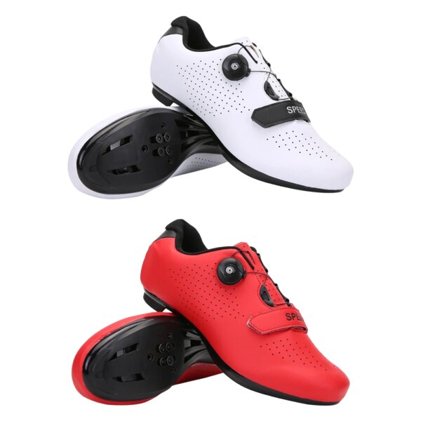 Zapatos de bicicleta de montaña para hombre y mujer, calzado profesional para ciclismo, potencia de bicicleta, zapatos de suela dura, zapatos de ciclismo al aire libre