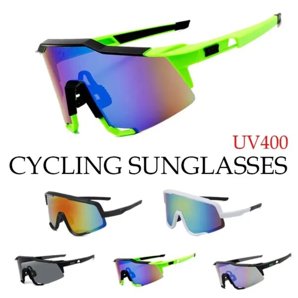 Gafas de sol deportivas para hombre y mujer, lentes de sol deportivas para bicicleta de carretera con protección UV400, sin montura, para ciclismo de montaña, para correr y pescar, 2024