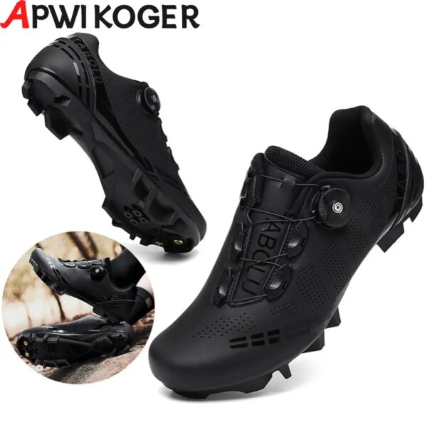 Zapatos para montar en bicicleta de carretera para hombre, cómodos zapatos de ciclismo, zapatillas de deporte ligeras y transpirables para bicicleta de carretera, bicicleta de montaña