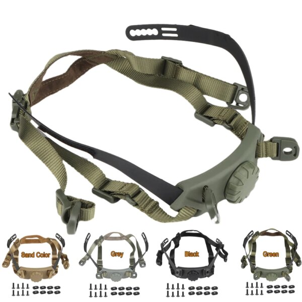 Casco táctico militar, sistema de suspensión interior, cascos CS de caza, correa de bloqueo de cabeza Airsoft para HL-31, accesorios para casco de HL-32