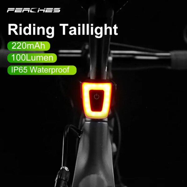 Mini luces para bicicleta, lámpara trasera recargable por USB para bicicleta de montaña, impermeable, para casco de ciclismo, linternas multiusos para mochila