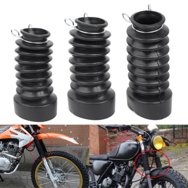 Cubierta de horquilla delantera para motocicleta, cubiertas protectoras contra el polvo con amortiguación de golpes, 2 uds., 27/30/33mm, polaina para moto de cross, bota Gator