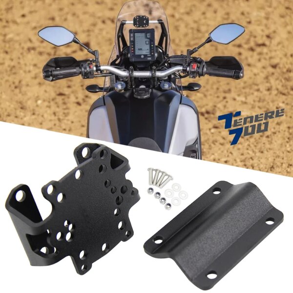 Soporte de navegación para motocicleta, soporte de placa GPS para teléfono móvil, USB para Yamaha Tenere 700 TENERE 700 Tenere700