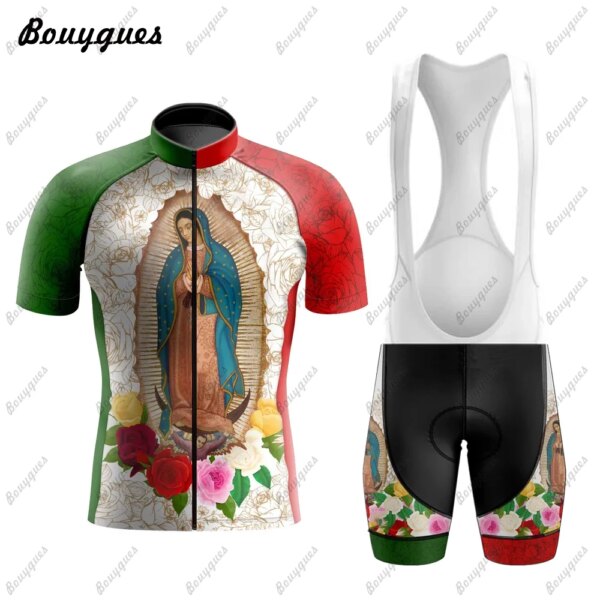 Conjunto de Jersey de ciclismo para bicicleta de montaña, Jersey transpirable para equipo de carreras deporte, ropa de ciclismo para hombre, Jersey corto para bicicleta