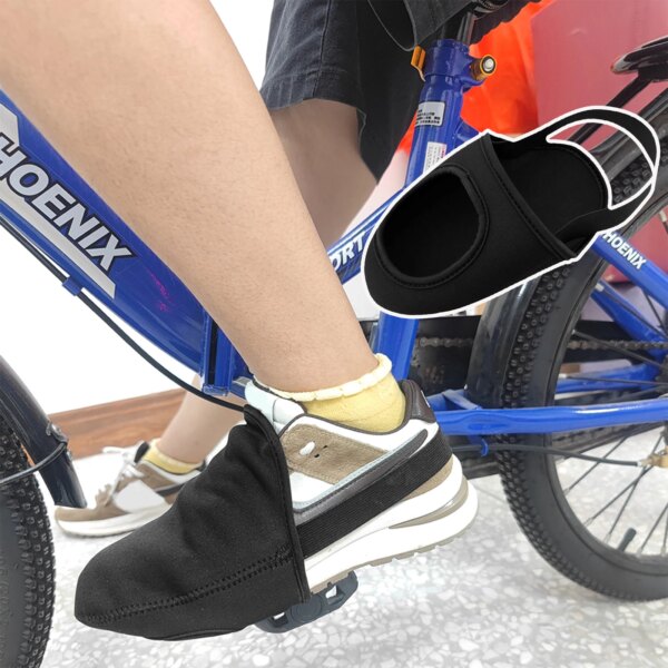 Cubierta para zapatos de bicicleta de montaña y carretera, Protector de media punta a prueba de viento para botas, accesorios para ciclismo