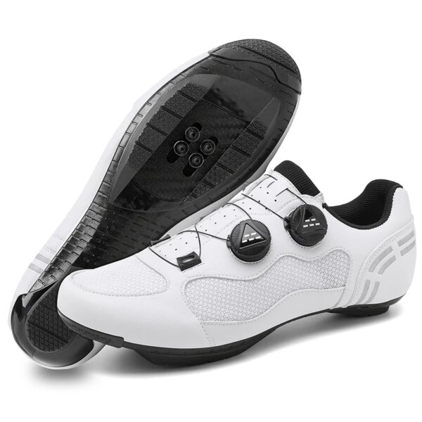 Zapatillas de ciclismo Mtb, zapatos con tacos para hombre, zapatos de bicicleta, calzado de ciclismo de velocidad, zapatos de bicicleta de montaña SPD, calzado con bloqueo de carreras, transpirable para hombre