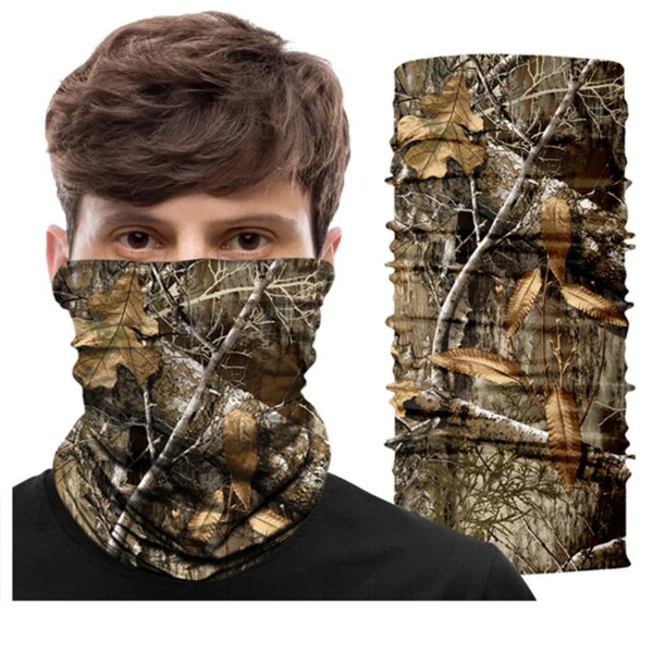 Bandana mágica táctica de caza Multicam, polaina de cuello de camuflaje, máscara de tubo, bufandas para senderismo, sombreros multifuncionales Realtree