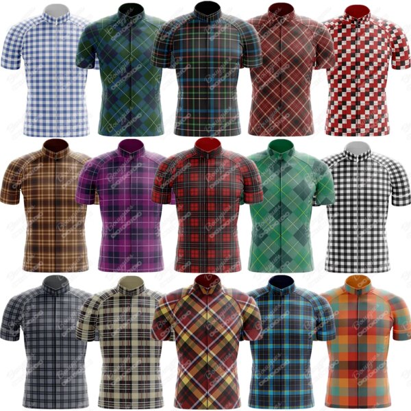 Nuevo 17 Plaid ciclismo Jersey MTB Maillot bicicleta camisa Jersey para descensos de alta calidad Pro equipo Tricota ropa de bicicleta de montaña