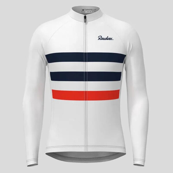 Nuevas camisetas de ciclismo de manga larga a rayas para hombre, camisetas de bicicleta transpirables de primavera, camisetas de ciclismo de secado rápido para bicicleta de montaña y carretera