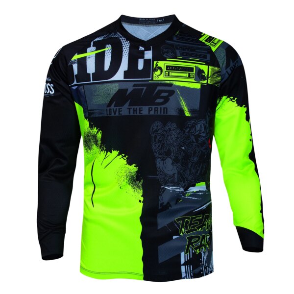 Nueva primavera Enduro MTB ciclismo manga ciclismo Jersey camiseta para descensos Camiseta Motocross Camiseta Mx ropa para bicicleta de montaña jersey