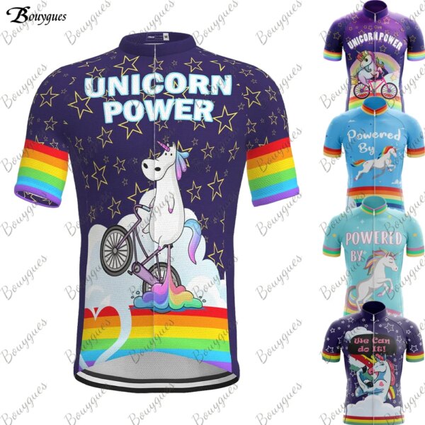 Nuevo unicornio ciclismo Jersey hombres MTB Maillot camisas ropa de bicicleta bicicleta de montaña camiseta de los hombres desgaste traje de verano ropa Jumper