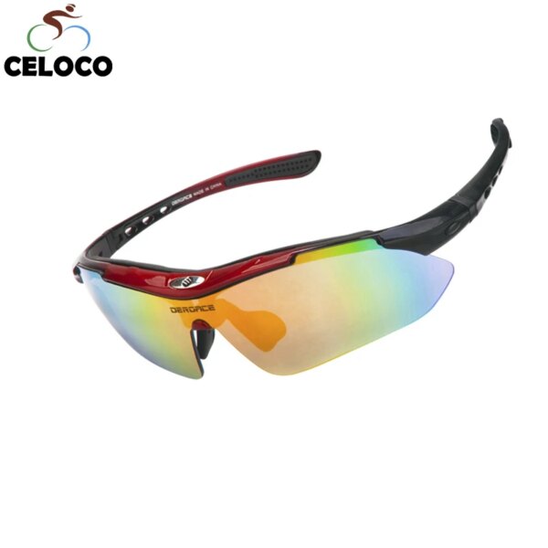 Nuevo Gafas de sol polarizadas Uv400 para deportes de ciclismo para hombre, gafas para bicicleta de carretera, gafas para montar en bicicleta de montaña, 5 lentes, gafas