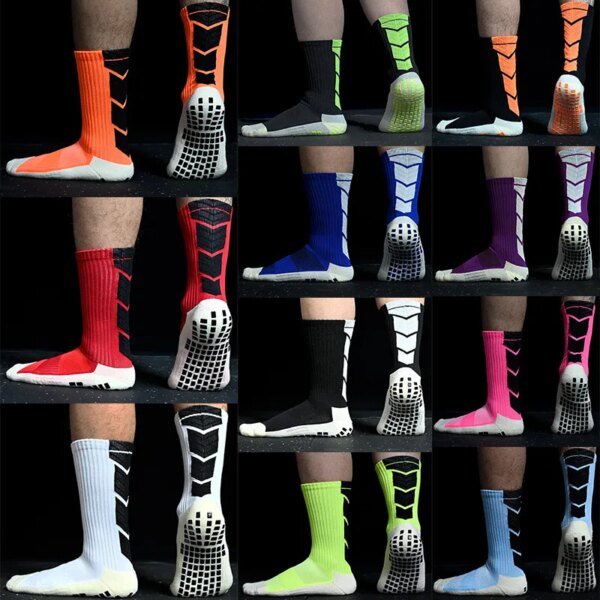 Calcetines de fútbol antideslizantes para hombre, antideslizantes, para fútbol, ​​baloncesto, deporte, Yoga, ciclismo