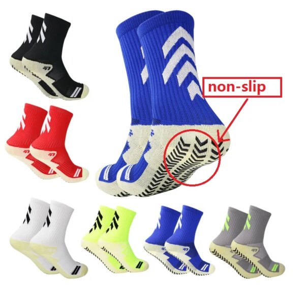 Calcetines de fútbol antideslizantes para hombre y mujer, medias deportivas para ciclismo, baloncesto, correr y escalar