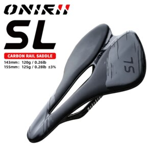 ONIRII-sillín con Base de carbono, 143/155mm, L, 250mm, 7x9mm, asiento para montar en riel, 120g, cojín ligero para MTB/carretera/grava/bicicleta plegable, nuevo
