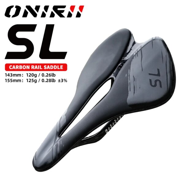 ONIRII-sillín con Base de carbono, 143/155mm, L, 250mm, 7x9mm, asiento para montar en riel, 120g, cojín ligero para MTB/carretera/grava/bicicleta plegable, nuevo