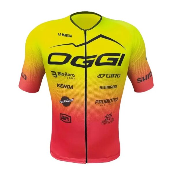 Oggi-Camiseta de Ciclismo para Hombre, camiseta de manga corta para Ciclismo de montaña, Camiseta estampada de secado rápido, camiseta de carreras transpirable para Hombre