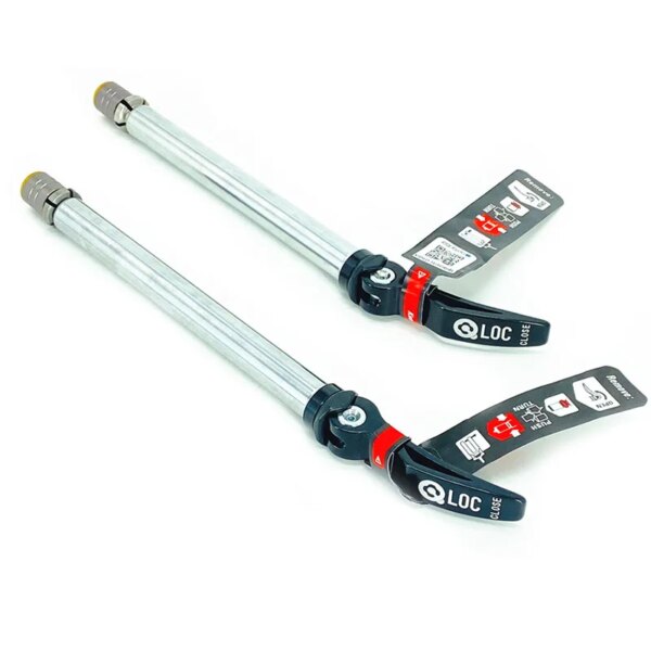 Original SR SUNTOUR Q-LOC2 palanca de liberación rápida de bicicleta eje pasante 15mm * 100mm 15mm * 110mm bujes de rueda delantera de bicicleta eje pasante