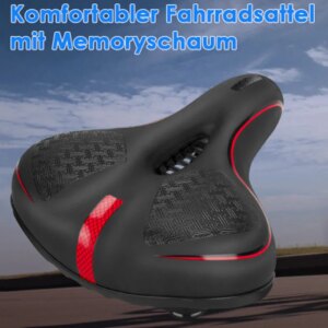 Oulylan Cojín de sillín resistente al agua que absorbe los golpes para MTB, asiento de bicicleta de montaña y carretera, bicicleta cómoda y transpirable