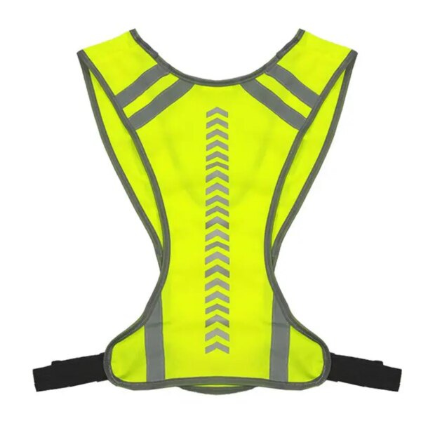 Chaleco reflectante de alta visibilidad para exteriores, chaleco de seguridad de advertencia para correr y ciclismo nocturno, Unisex, para correr, trotar y montar