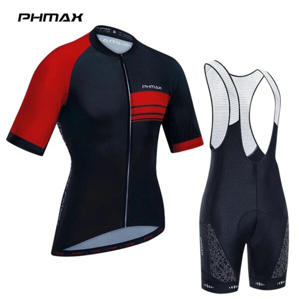 PHMAX Hombre Ciclismo Jersey conjunto verano Anti-Uv Anti-sudor bicicleta de montaña Ropa Ciclismo Hombre verano manga corta Ciclismo Ropa