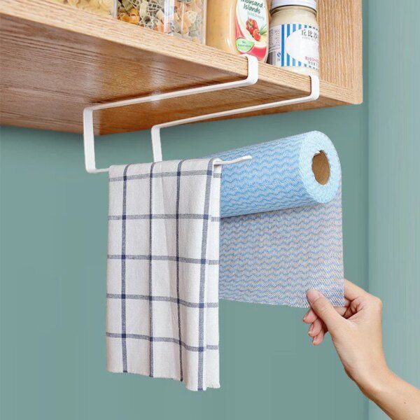 Portarrollos de papel, toallero, estante colgante, almacenamiento para baño, inodoro, accesorios para pañuelos de cocina y hogar, colgador de soporte de pared para cocina