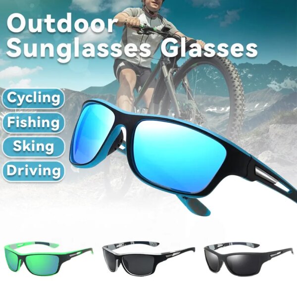 Gafas de sol polarizadas para ciclismo para hombre, protección UV, deportivas polarizadas para hombres y mujeres, conducción al aire libre, Camping, senderismo, pesca, bicicletas