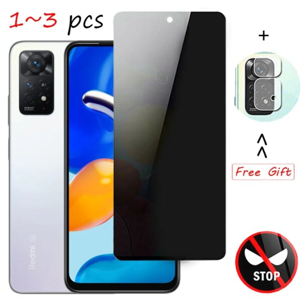 Protector de pantalla de privacidad para redmi note11 pro cristal antiespía Xiaomi Redmi 10 Note 9 10 Pro 11S 10S vidrio templado redmo note 11