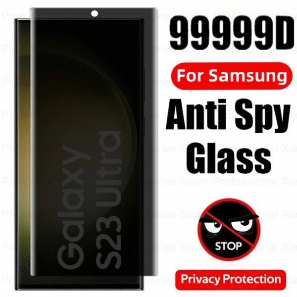 Vidrio templado de privacidad para Samsung S24 Ultra S23 S22 Plus, Protector de pantalla para Samsung Galaxy S 23 S23U S24Ultra, cristal antiespía