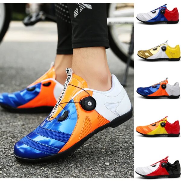 Zapatos de ciclismo profesionales de verano para hombres y mujeres zapatos de bicicleta de montaña sin bloqueo zapatos de bicicleta de carretera