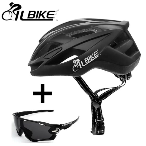 QYLBIKE Casco de Ciclismo Ligero Casco de Bicicleta Ajustable de Seguridad para Adultos Hombres Mujeres Casco de Bicicleta de montaña y Carretera