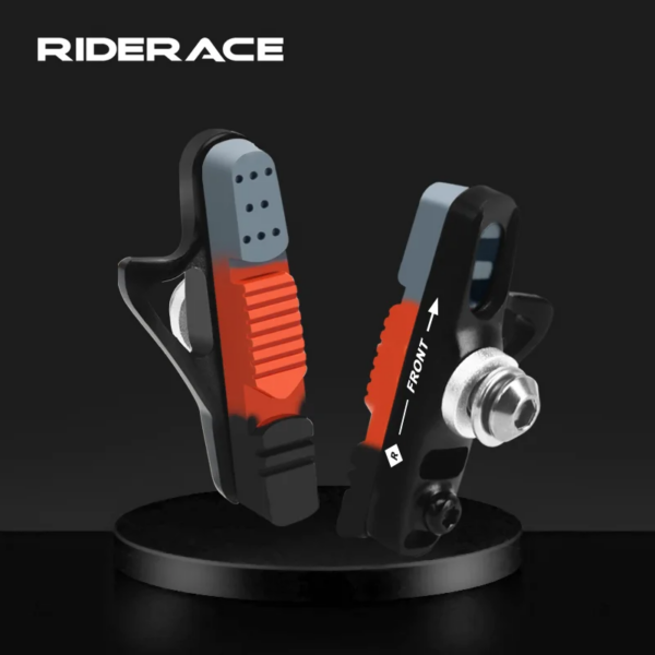 RIDERACE-pastillas de freno para bicicleta de carretera, para llanta C, freno CNC, soporte de freno en V, zapatos, bloque de goma, accesorios duraderos para ciclismo