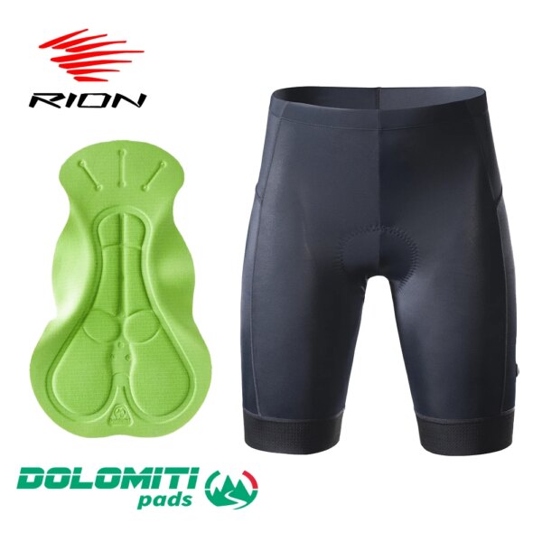 RION-pantalones cortos de Ciclismo para Hombre, mallas MTB, ropa para bicicleta, pantalones con almohadilla 3D, pantalones cortos de larga distancia para Hombre