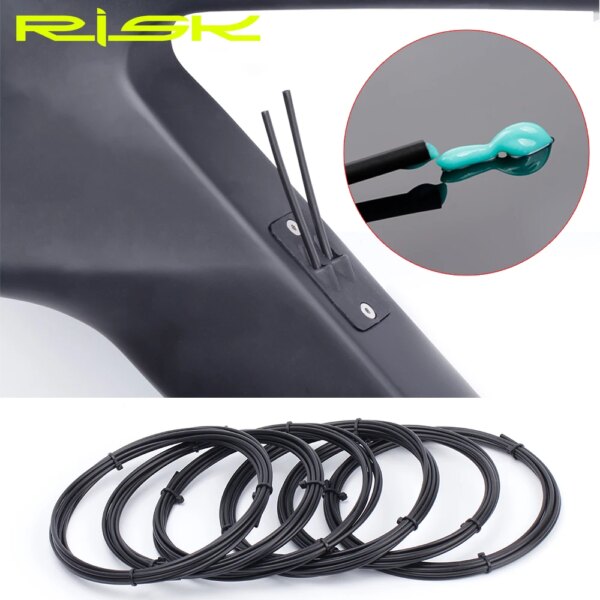 RISK-kit de catéter con revestimiento de lubricante pulido para bicicleta, Cable de cambios para bicicleta de montaña y carretera, catéter, tubo de aceite, carcasa de tubo, Cable interno de freno, 3M