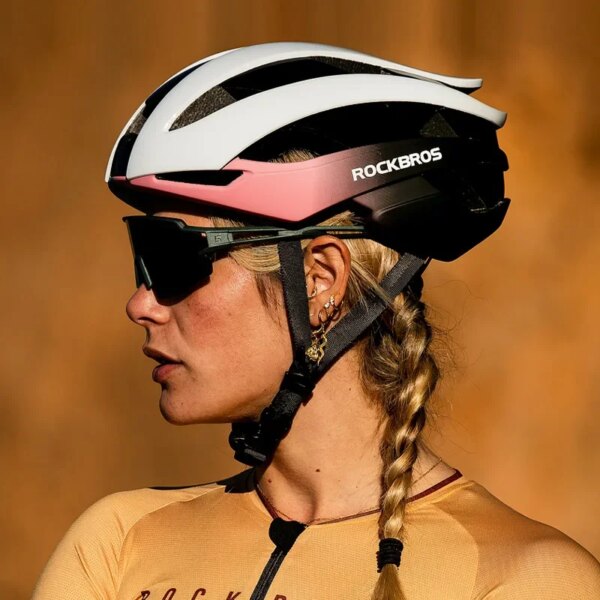 Casco de bicicleta ROCKBROS, casco de ciclismo de una sola pieza, casco de seguridad en bicicleta de montaña y carretera, equipo para hombres y mujeres