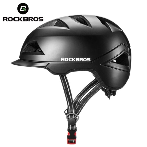 ROCKBROS-casco de bicicleta ultraligero de una pieza, transpirable, amortiguador, EPS-PC, ajustable, MTB, Casco de Bicicleta de carretera, equipo de ciclismo