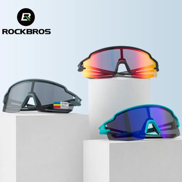 ROCKBROS gafas de ciclismo folarizadas gafas protectoras de ojos gafas a prueba de viento bicicleta gafas de sol para deportes al aire libre