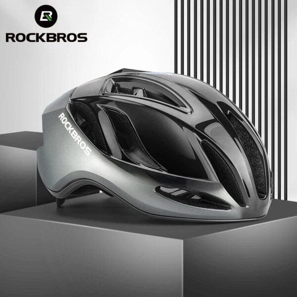 ROCKBROS Casco de Ciclismo Casco moldeado integralmente 57-61cm ultraligero deportes al aire libre carrera segura Casco Ciclismo MTB Casco de bicicleta