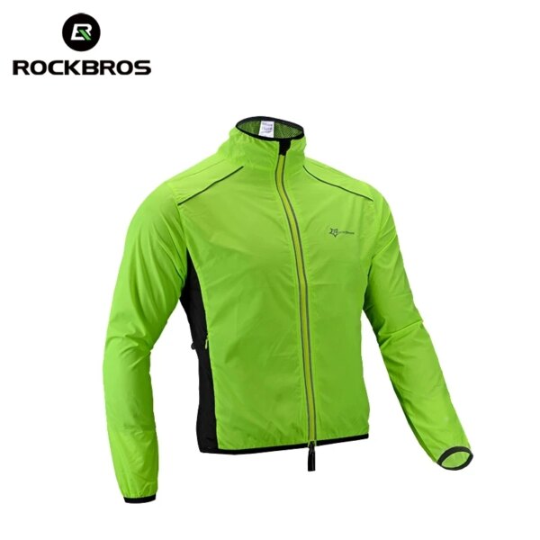 ROCKBROS-Chaqueta de ciclismo para hombre y mujer, Jersey transpirable, ropa reflectante a prueba de viento, abrigo de secado rápido, equipo deportivo