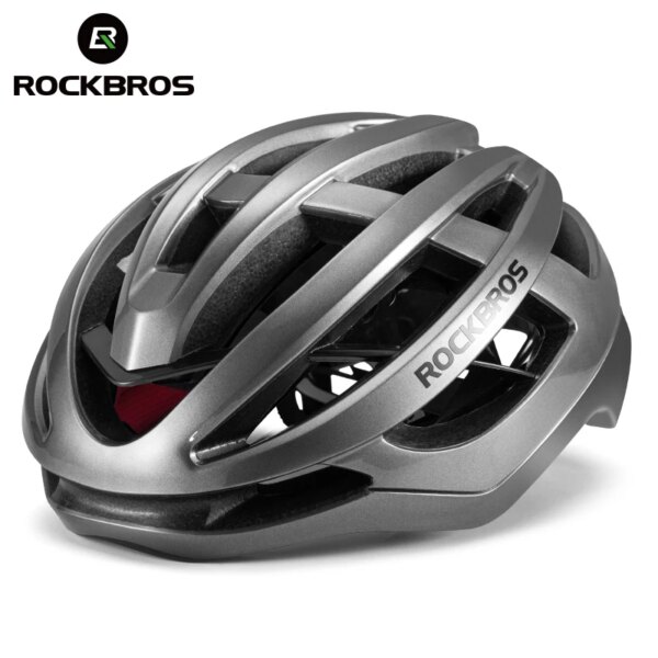 ROCKBROS-casco de bicicleta ultraligero para hombre y mujer, moldeado integralmente, ventilación transpirable, casco de bicicleta de seguridad deportiva