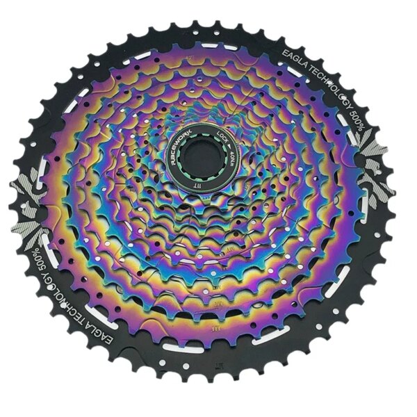 RaceWORK 12 velocidades 11-50T MTB bicicleta Cassette ultraligero arco iris bicicleta rueda libre soporte piñón